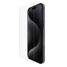 Belkin OVA160HQ ScreenForce Protecteur en Verre Trempé pour iPhone 16 Pro Max - Dureté 9H Antibactérien 0.33mm