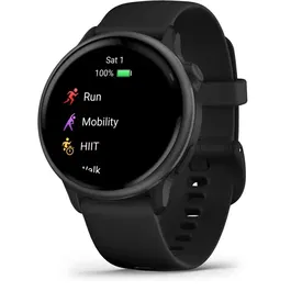 Garmin Vivoactive 6 Smartwatch Connecté - Montre de sport 42 mm GPS avec cardio et Bluetooth - Noir - Réf. 010-02985-00