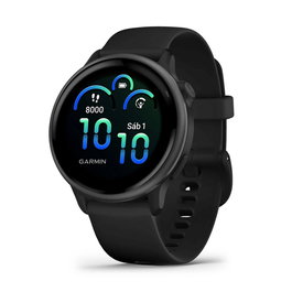 Garmin Vivoactive 6 Smartwatch Connecté - Montre de sport 42 mm GPS avec cardio et Bluetooth - Noir - Réf. 010-02985-00