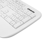 Phoenix technologies K201 Clavier ergonomique sans fil 2.4 GHz avec touches multimédia