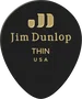 DUNLOP Pack de 12 médiators Genuine Celluloid Teardrop noir - Thin