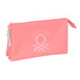 Fourre-tout Benetton Coral Corail 22 x 12 x 3 cm