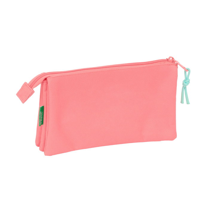 Fourre-tout Benetton Coral Corail 22 x 12 x 3 cm