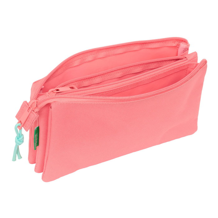 Fourre-tout Benetton Coral Corail 22 x 12 x 3 cm