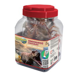 TACHAN Boîte de 30 figurines Dinosaures avec carte QR éducative - Découvre le monde des animaux - Jouet pour enfants à partir de 3 ans - Réf. 6604
