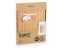 KIPIT Panier Pongotodo Rond en Bambou et Tissu Naturel 35 x 50 cm