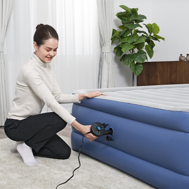 Bestway 62257 Gonfleur électrique 680 L/min pour piscines, camping et voiture 11,3x10,1x12,2 cm
