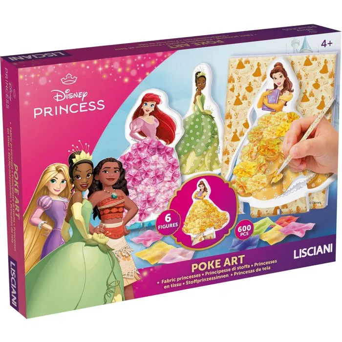 Lisciani Giochi Princess Kit Tissu Créatif DIY - Princesses Disney Lisciani Giochi Princess Kit Tissu Créatif DIY - Princesses Disney