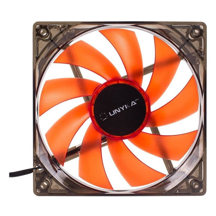 Unykach 51792 Ventilateur CPU 120 mm LED Rouge 3 Broches