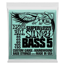 Ernie Ball Slinky Cordes de Basse Électrique Longue Échelle 5 Cordes .045-.130