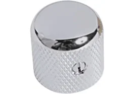 Yellowpts Set de 2 Boutons Métalliques Style Fender Chromé