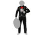 Déguisement Homme avec Veste Noire à Crâne et Pantalon