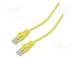 LANBERG Cordon de raccordement Cat 5e U/UTP 15m jaune RJ45