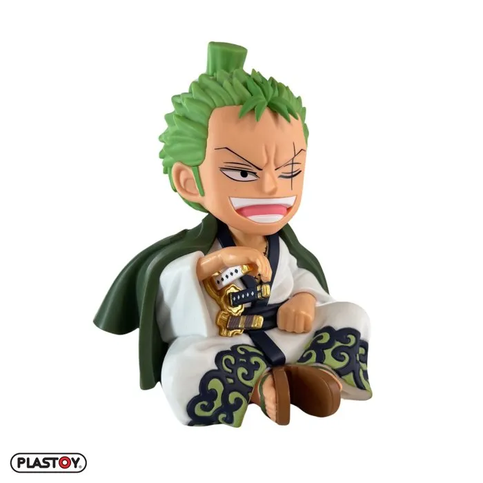 Plastoy Tirelire One Piece Zorojuro en Plastique - Figurine de Collection - 15 cm