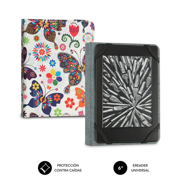 Subblim Clever Housse Ebook Case 6 Pouces pour Liseuse Multicolor Subblim Clever Housse Ebook Case 6 Pouces pour Liseuse Multicolor