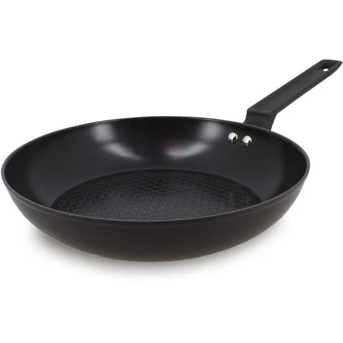 Menastyl Poêle en aluminium forgé antiadhésif 26 cm Noir - Tous feux dont induction - Réf. 6020637