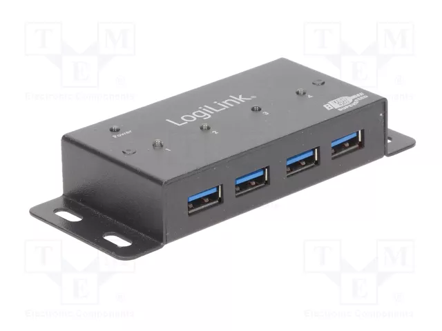 LOGILINK Hub USB 3.0 avec 4 ports USB A et port USB B micro