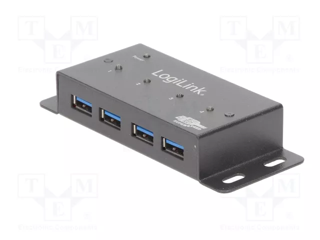 LOGILINK Hub USB 3.0 avec 4 ports USB A et port USB B micro