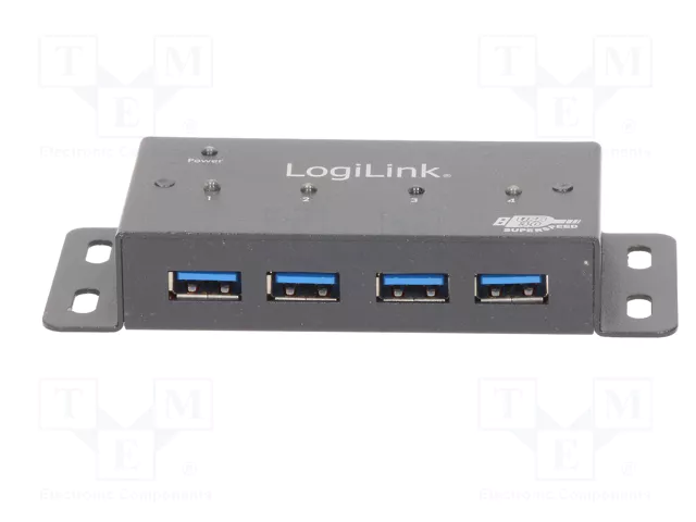 LOGILINK Hub USB 3.0 avec 4 ports USB A et port USB B micro