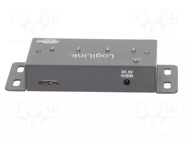LOGILINK Hub USB 3.0 avec 4 ports USB A et port USB B micro