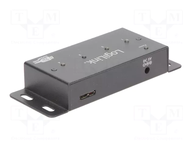 LOGILINK Hub USB 3.0 avec 4 ports USB A et port USB B micro
