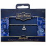 THE CARAT SHOP Bracelet à Bille en Acier Inoxydable Harry Potter avec Amulette des Reliquias de la Muerte, Bande Extensible de 18 cm, Hipoallergénique, Cadeau
