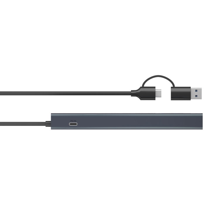 Icy IB-HUB1742CR-C2PD Hub 11-en-1 USB-C avec PD et Lecteur de cartes, Argent