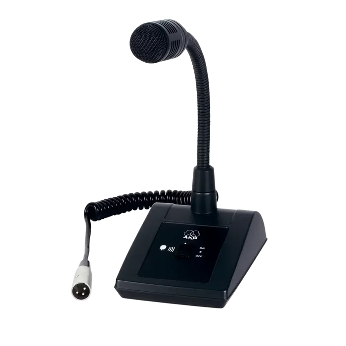 AKG DST99S Microphone dynamique cardioïde avec câble XLR, 150 Hz-15 kHz, 133 dB, 530 Ω, support de table