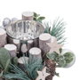 BigBuy Home Bougeoirs de Noël Multicouleur 13 x 13 x 8 cm