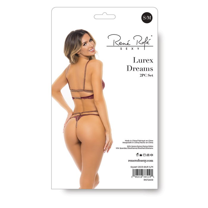 Ensemble de Lingerie René Rofé Rouge (S/M) Ensemble de Lingerie René Rofé Rouge (S/M)