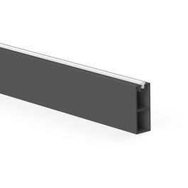 HERRAJES ALK Tubo Stor Rectangular 30-12 Optima+, Aluminium 4m, L:30mm H:12mm, Finitions Mocca/Blanc/Noir/Anthracite, Lot de 2