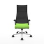 Piqueras y Crespo Chaise de Bureau Albacete XL Pistache et Noir