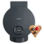 Severin WA2116 Gaufrier 1200 W Noir avec Revêtement Céramique Antiadhésif et Formes de Cœur