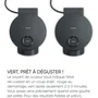 Severin WA2116 Gaufrier 1200 W Noir avec Revêtement Céramique Antiadhésif et Formes de Cœur