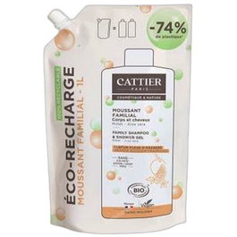 CATTIER Recharge Gel Douche et Shampooing Familial Fleur d'Oranger 1L
