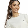 T-shirt à manches courtes femme Adidas Essentials Small Logo Blanc Beige