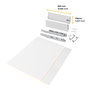 Emuca Kit de tiroirs Vertex module 900mm, blanc et gris anthracite