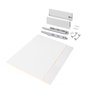Emuca Kit de tiroirs Vertex module 900mm, blanc et gris anthracite