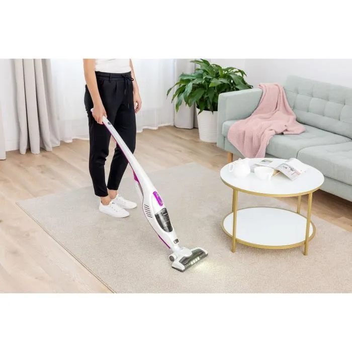 Sencor SVC 7814VT Aspirateur balai sans fil 2-en-1, Blanc / Violet