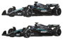 Mattel Hot Wheels Premium Pack de 2 Véhicules Formule 1 Team Mercedes-AMG PETRONAS 1:64