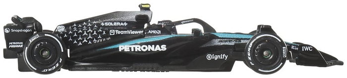 Mattel Hot Wheels Premium Pack de 2 Véhicules Formule 1 Team Mercedes-AMG PETRONAS 1:64
