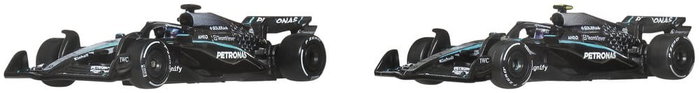Mattel Hot Wheels Premium Pack de 2 Véhicules Formule 1 Team Mercedes-AMG PETRONAS 1:64