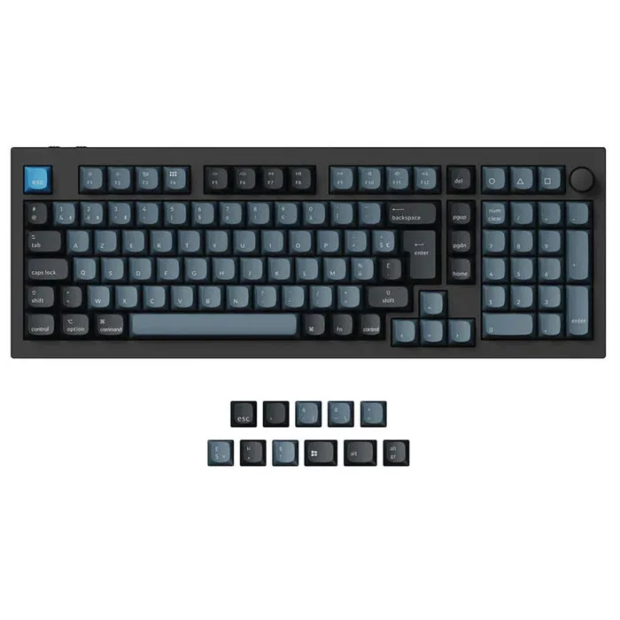Keychron Q5 Pro - Clavier mécanique gamer sans fil 96% - Switches Red - Rétroéclairage RGB - Format ANSI - Boîtier aluminium