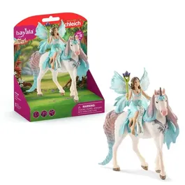 Schleich 70569 Bayala - Figurine Fée Eyela avec Licorne de Princesse, Coffret Princesse Volante avec Baguette Magique, Cadeau Enfant 5-12 ans