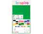 Innspiro Set de 4 feuilles en mousse EVA printemps 20x30cm