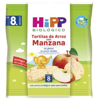 HIPP Galettes de riz à la pomme 8 mois 38g BIO HIPP Galettes de riz à la pomme 8 mois 38g BIO