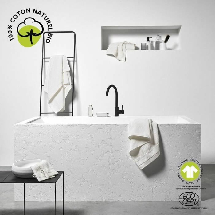 Today Drap de bain Organic Craie 70 x 130 cm