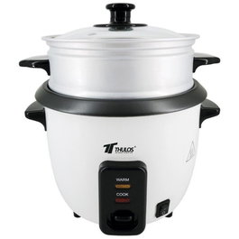 Thulos TH-RK10 Cuiseur de riz électrique 1L 400W avec fonction maintien au chaud et cuisson vapeur