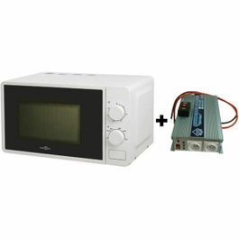 Htc Equipements Pack Convertisseur de Tension 24/220V 1200W avec Télécommande et Micro-ondes High One 220V 20L 700W