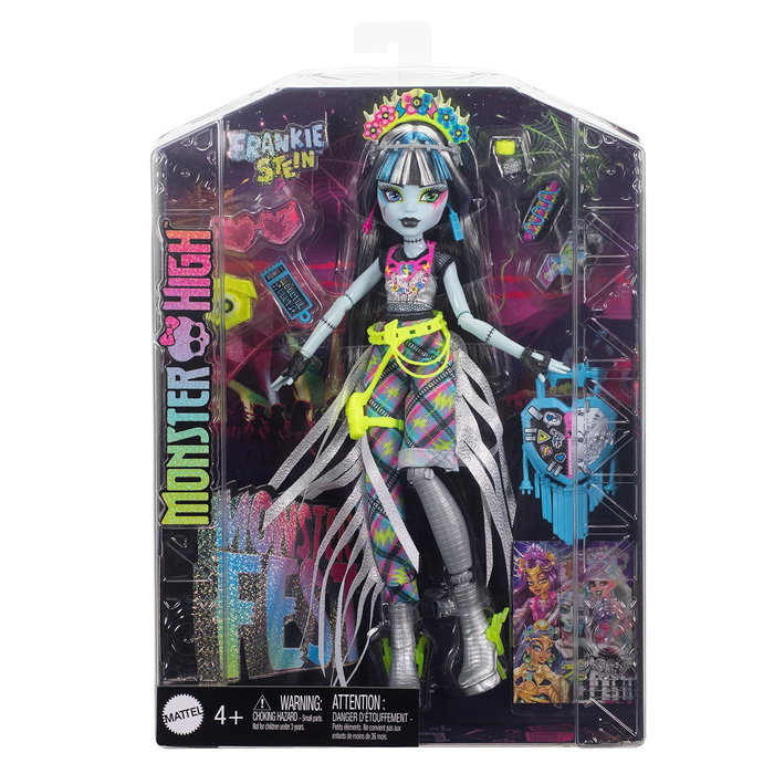 Monster High Poupée Monster Fest Frankie Stein Hxh79 Mattel avec Accessoires (Langues Multiples) - Jeu pour Enfants +4 ans Monster High Poupée Monster Fest Frankie Stein Hxh79 Mattel avec Accessoires (Langues Multiples) - Jeu pour Enfants +4 ans